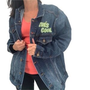 NWT Sandrine Rose x Free People ‘Tres Cool’ Denim Jacket